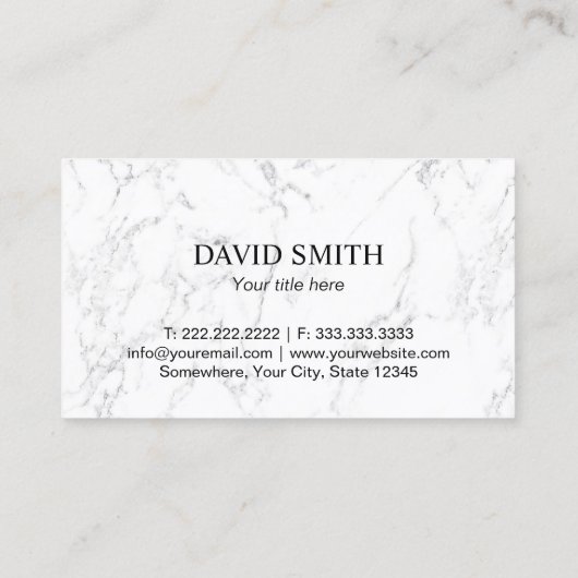 Modern Gouden Ananas Logo Trendy Wit Marmer Visitekaartje (Achterkant)