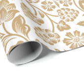 modern gouden bloemkool cadeaupapier (Rol Hoek)