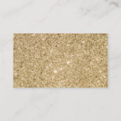 Modern Gouden Glitter Baby shower Luier Raffle Informatiekaartje (Achterkant)