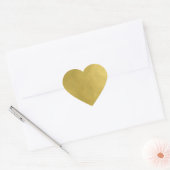 Modern Gouden Hart Sticker (Envelop)