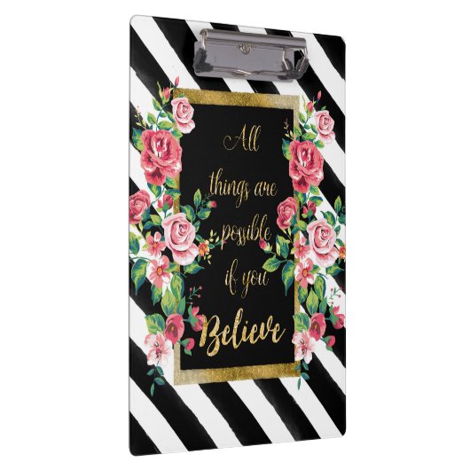 Modern gouden inspirerend quote klembord (Rechts)