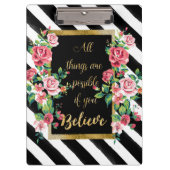 Modern gouden inspirerend quote klembord (Voorkant)