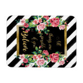 Modern gouden inspirerend quote magneet (Horizontaal)