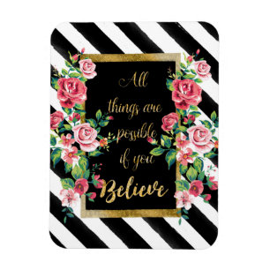 Modern gouden inspirerend quote magneet