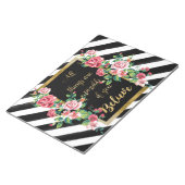 Modern gouden inspirerend quote notitieblok (Schuin)