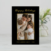 Modern Gouden Lijst Prettige Feestdagen (Staand Voorkant)