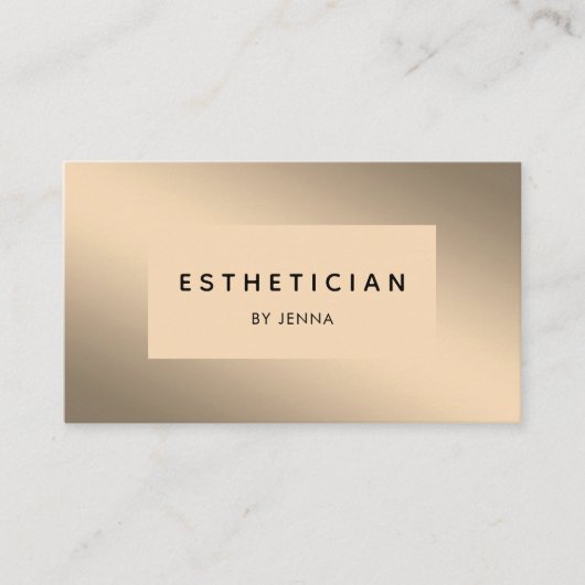 Modern Gouden Salon Visitekaartje Visitenkarte (Voorkant)