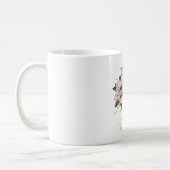 Modern Gouden Waterverf Bloemletter D | Monogram Koffiemok (Links)