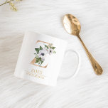 Modern Gouden Waterverf Bloemletter Z | Monogram Koffiemok<br><div class="desc">Modern Gouden Waterverf Bloemletter Z | Monogram</div>