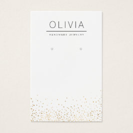 Modern goudglitter, aangepast juwelenaarscherm visitekaartje