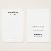 Modern goudglitter, aangepast juwelenaarscherm visitekaartje (Voorkant /achterkant)