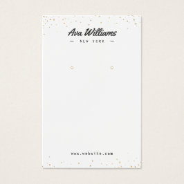 Modern goudglitter, aangepast juwelenaarscherm visitekaartje