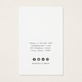 Modern goudglitter, aangepast juwelenaarscherm visitekaartje (Achterkant)