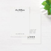 Modern goudglitter, aangepast juwelenaarscherm visitekaartje (Bureau)