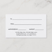 Modern goudlegercertificaat voor rendieren kortingskaartje (Achterkant)