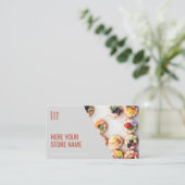 Modern Gourmet Food Photo Catering Visitekaartje (Staand voorkant)