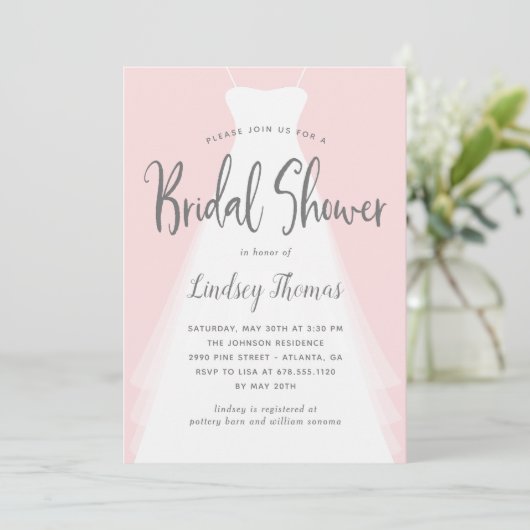 Modern Gown EDITABLE COLOR Vrijgezellenfeest Uitno Feestdagenkaart (Staand voorkant)