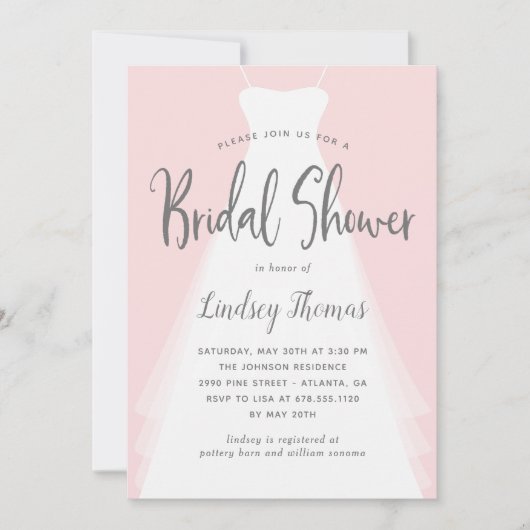 Modern Gown EDITABLE COLOR Vrijgezellenfeest Uitno Kaart (Voorkant)