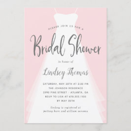 Modern Gown EDITABLE COLOR Vrijgezellenfeest Uitno Kaart