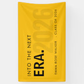 Modern Grad Era 2026 Yellow Typography Banner (Verticaal)