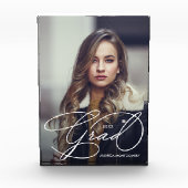 Modern Grad Script Graduation Fotoblokken (Voorkant)