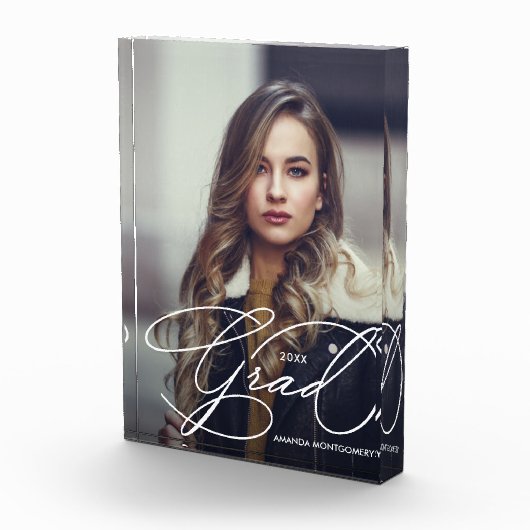 Modern Grad Script Graduation Fotoblokken (Rechts)