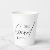 Modern Grad Script Typography Graduation Papieren Bekers (Voorkant)