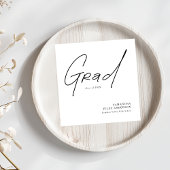 Modern Grad Script Typography Graduation Servet