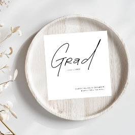 Modern Grad Script Typography Graduation Servet