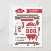 Modern Gradation BBQ Invitation Kaart (Voorkant)