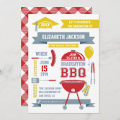 Modern Gradation BBQ Invitation Kaart (Voorkant / Achterkant)