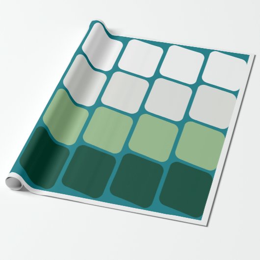 "Modern Gradient Blocks Wrapping Paper" Cadeaupapier (Uitgerold)