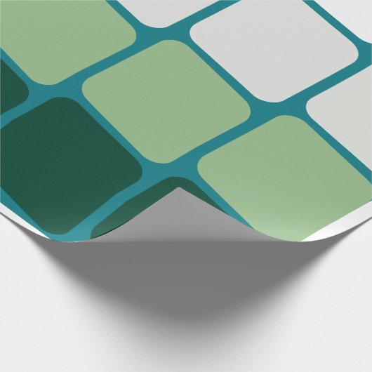 "Modern Gradient Blocks Wrapping Paper" Cadeaupapier (Hoek)