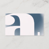 Modern Gradient Blur Noise Letter Grijs Blauw Visitekaartje (Voorkant)