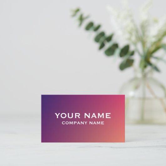 Modern Gradient Business Card Template Visitekaartje (Staand voorkant)