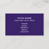Modern Gradient Business Card Template Visitekaartje (Achterkant)
