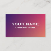 Modern Gradient Business Card Template Visitekaartje (Voorkant)