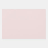 Modern Gradient Dusty Blush Mauve Effen Roze 3Set Inpakpapier Vel (Voorkant 2)