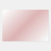 Modern Gradient Dusty Blush Mauve Effen Roze 3Set Inpakpapier Vel (Voorkant)
