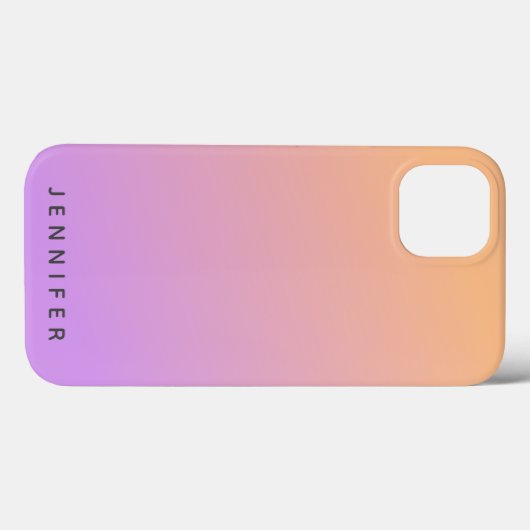 Modern Gradient Fade Orange Purple Sunset Trendy Case-Mate iPhone Case (Achterkant (horizontaal))