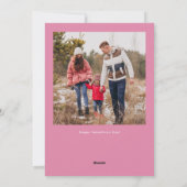 Modern Gradient Hearts Valentijnsdag Foto Feestdagenkaart (Achterkant)