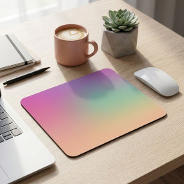 Modern Gradient Mouse Pad Pink Green Yellow Muismat