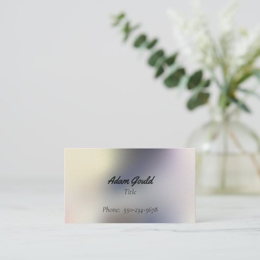 Modern Gradient Ombre grijs Visitekaartje (Staand voorkant)
