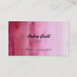 Modern Gradient Raspberry Roze Visitekaartje