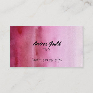 Modern Gradient Raspberry Roze Visitekaartje