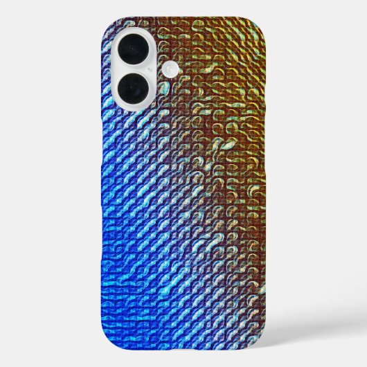Modern Gradient Ripple Pattern Design Case-Mate iPhone Case (Achterkant)