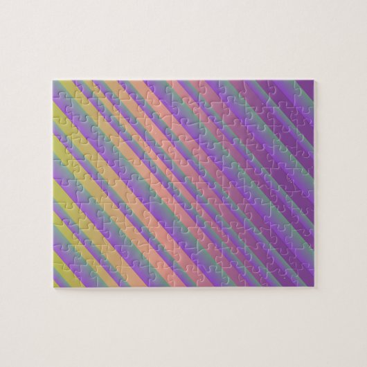 Modern gradiënt Skylight Star Burst Stripes Legpuzzel (Horizontaal)