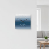 Modern Gradient Wall Clock - Home Sweet Home Vierkante Klok
