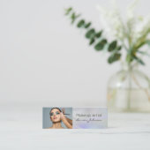 Modern Gradient Wave Makeup  Mini Visitekaartje (Staand voorkant)