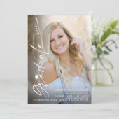 Modern Graduate 5 Photo Graduation Kaart (Staand voorkant)